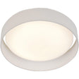 Searchlight - 9371-37WH - Searchlight Gianna Flush - White Fabric &Acrylic Diffuser Search Light Part Number 9371-37WH