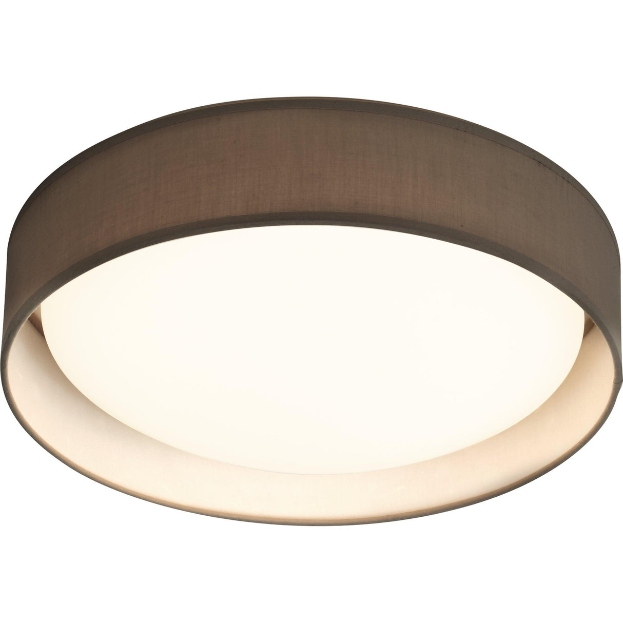 Searchlight - 9371-50GY - Searchlight Gianna Flush - Grey Fabric & Acrylic Diffuser Search Light Part Number 9371-50GY