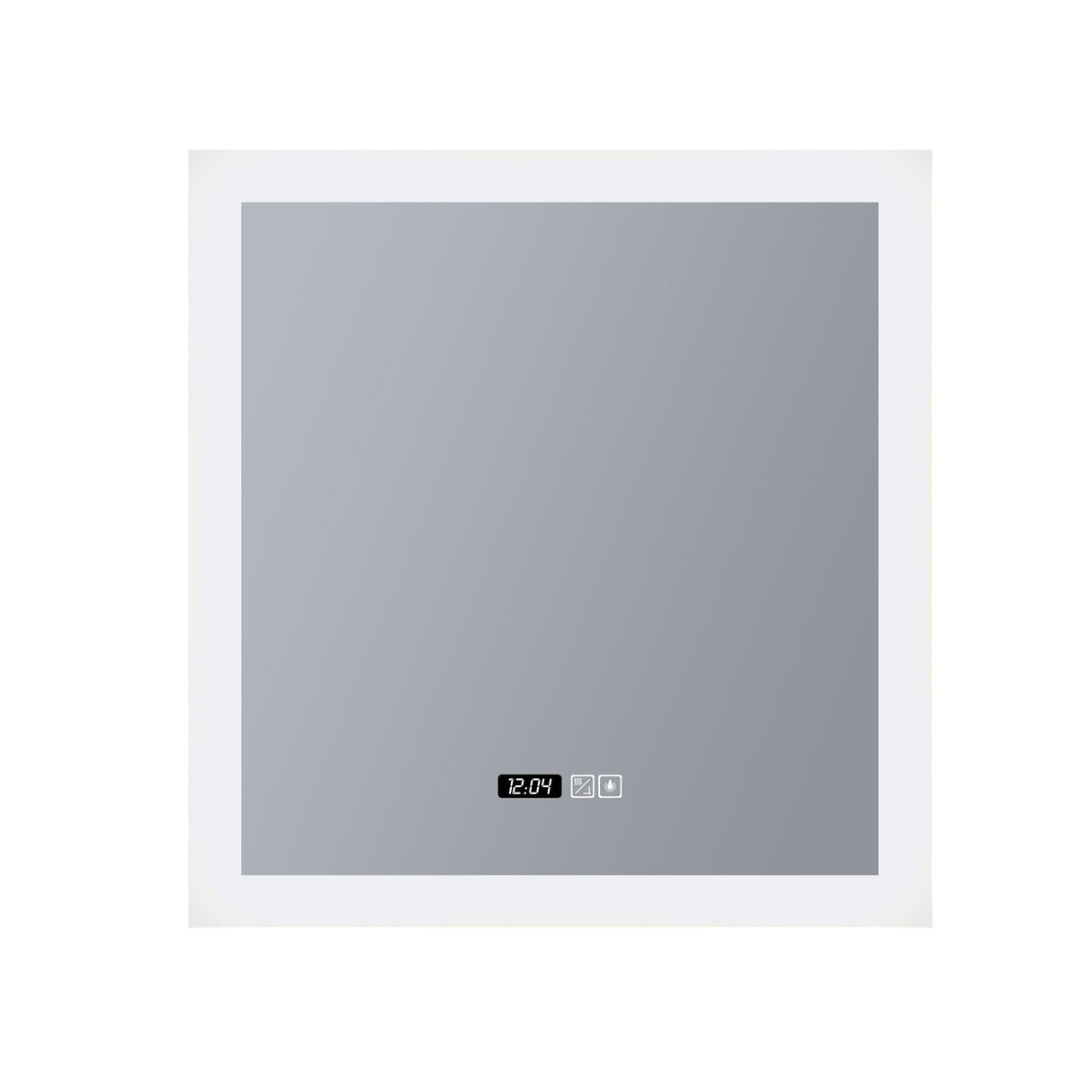 Searchlight - 97321 - Searchlight Square Bathroom Mirror - Digital Clock, Demister Search Light Part Number 97321