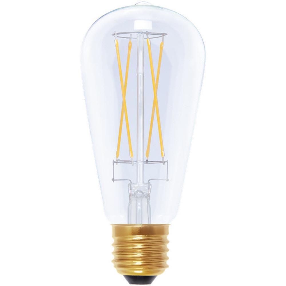 Segula - FL-CP-LSQ6ESC/DIM SEG - Segula LED Edison ST64 Rustika Lamp 6W 470lm E27 Edison Screwed Cap Clear Dimmable