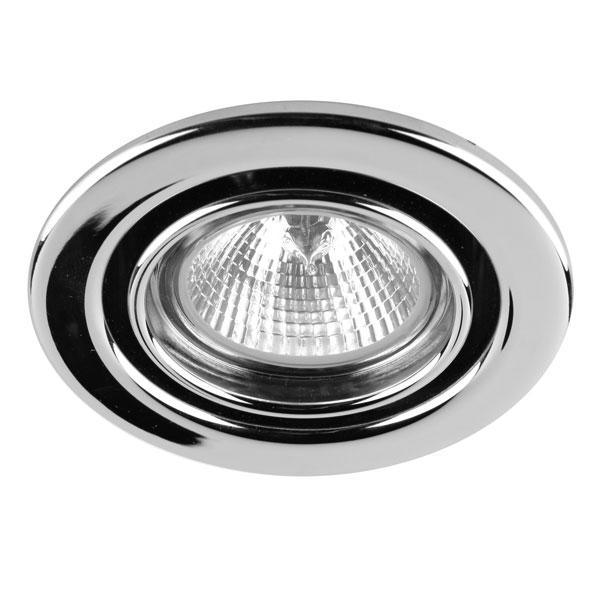 Sylvania - FL-CP-59740 LIN - Sylvania SylFire Chrome Fire Rated Tilting Downlight (GU10 - no lamp) MPN = 59740