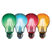 Sylvania - FL-CP-L4ESR/G/B/A SYL (4pack) - Sylvania Coloured LED GLS Pack of 4 ToLEDo Retro Chroma A60 GLS 4W E27 Red Green Blue Orange Part Number = 0086310