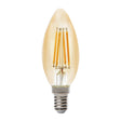 Sylvania - FL-CP-LCND3.9SESGVWW SYL - Sylvania Sylvania LED Candle 3.9W E14 2,400K Gold E14 Small Screw 2400K Extra Warm White