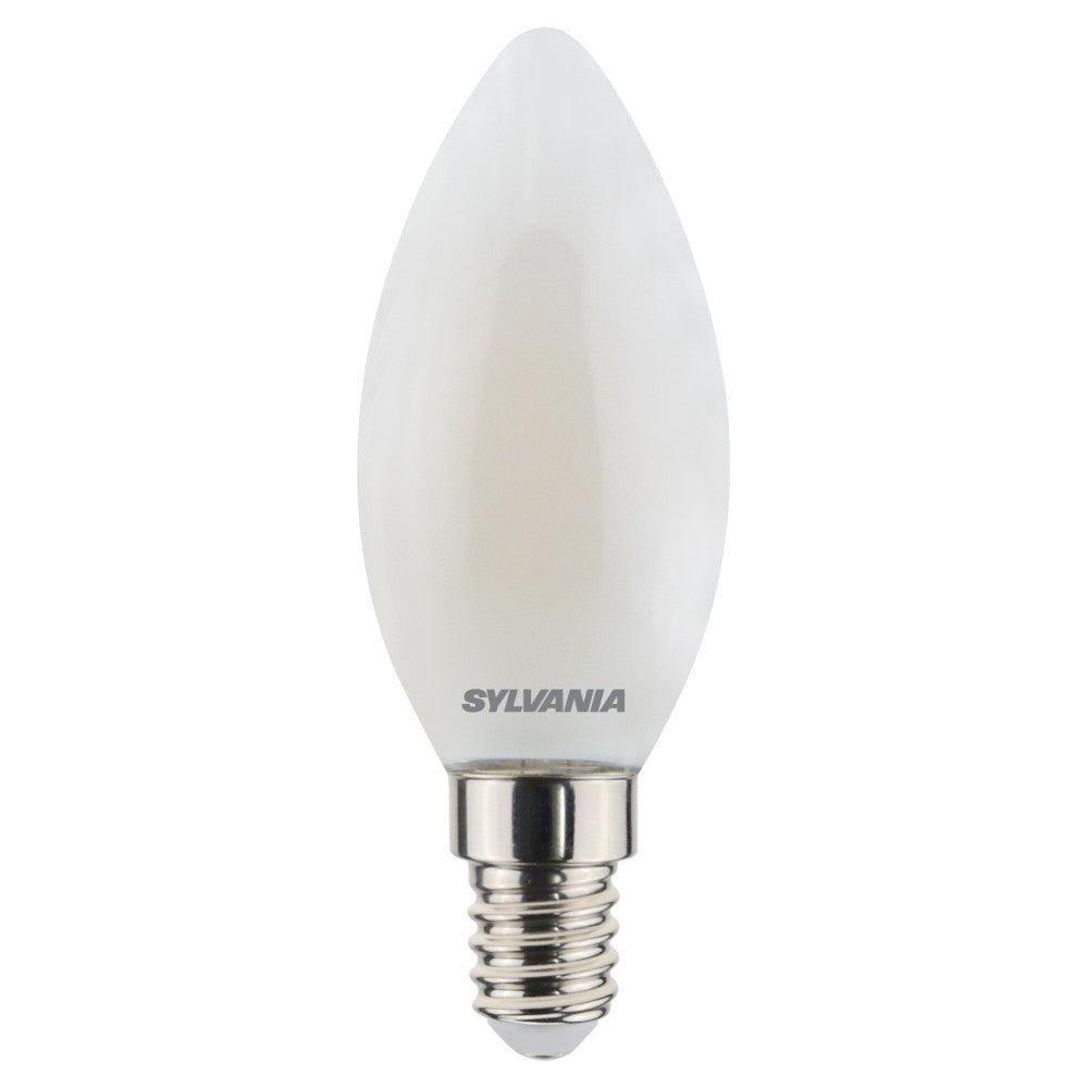 Sylvania - FL-CP-LCND6SESOVWW SLI - Sylvania 29484 Sylvania Retro LED Candle 6W (60W eq.) E14 Opal Very Warm White LED Candles LED Lamps