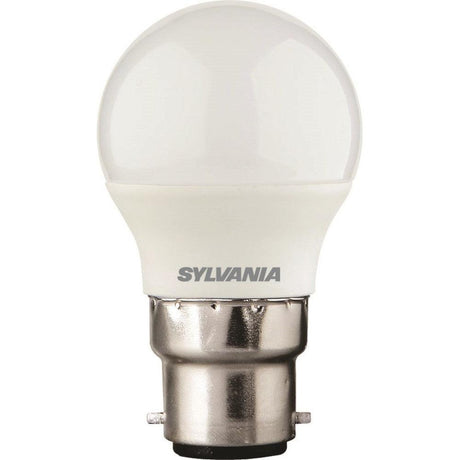 Sylvania - FL-CP-LRND45BCO/4.5VWW SYL - Sylvania 29622 Sylvania LED 45mm Round 4.5W (40W) B22d Opal Very Warm White LED 45mm Round LED Lamps