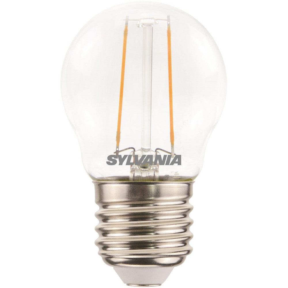 Sylvania - FL-CP-LRND45ESC/2.5VWW SLI - Sylvania Sylvania LED 45mm Round 2.5W (25W eq.) E27 Clear Very Warm White MPN = 29500