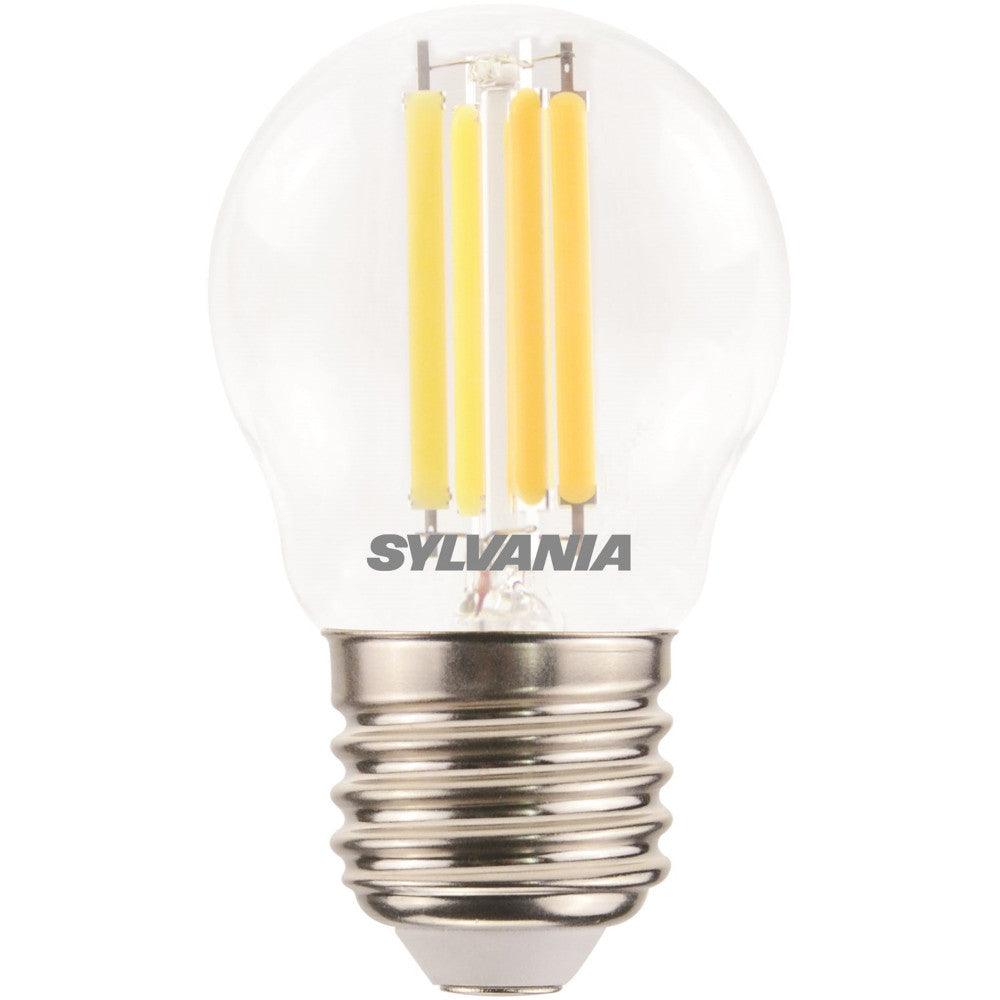 Sylvania - FL-CP-LRND45ESC/6VWW SLI - Sylvania 29534 Sylvania LED 45mm Round 6W (60W eq.) E27 Clear Very Warm White LED 45mm Round LED Lamps