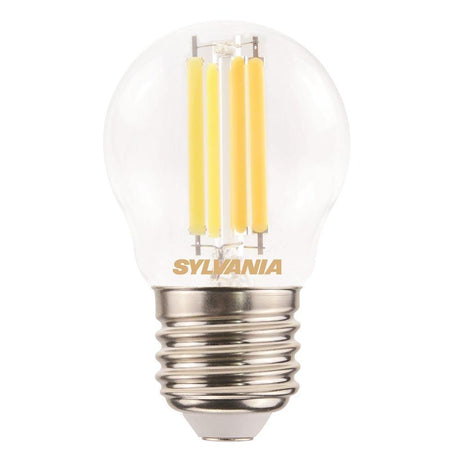 Sylvania - FL-CP-LRND45ESC/6VWW SYL - Sylvania Sylvania LED 45mm Round 6W (60W) ES Clear Very Warm White MPN = 28090