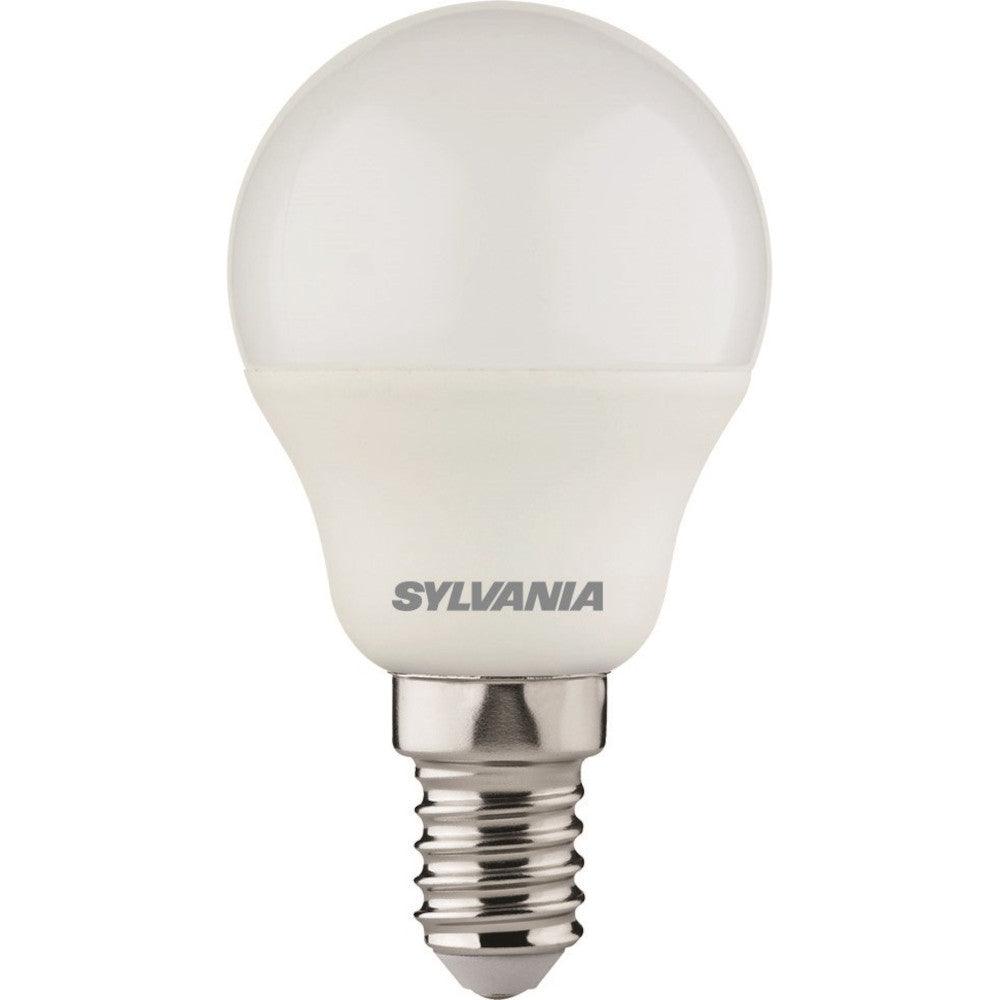 Sylvania - FL-CP-LRND45SESO/6.5CW SLI - Sylvania 29632 Sylvania LED 45mm Round 6.5W (60W) SES Opal Cool White LED 45mm Round LED Lamps