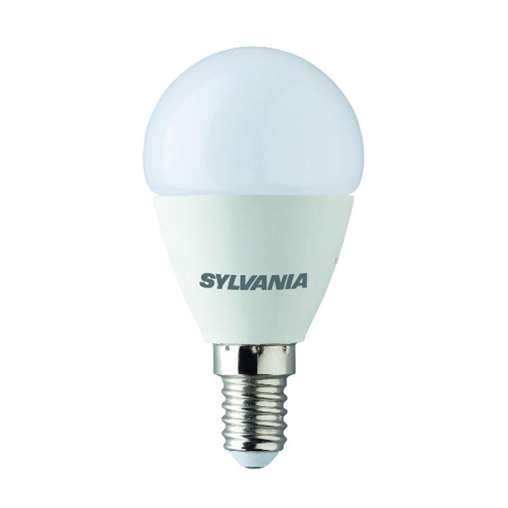 Sylvania - FL-CP-LRND45SESO/6.5VWW/DT SYL - Sylvania Sylvania Sylvania SunDim LED 45mm Round 6.5W E14 Opal Very Warm White Dim Tone E14 Small Screw Dim to Warm